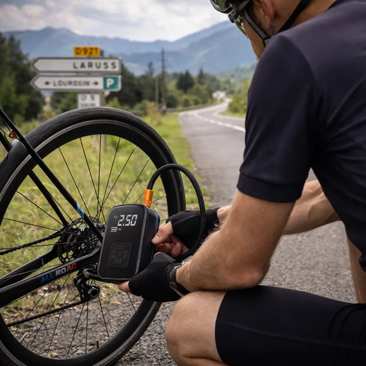 Pompe électrique vélo – mini compresseur portable 150 PSI
