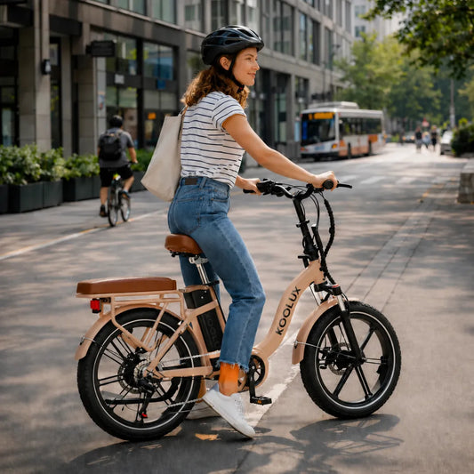 Vélo électrique femme pliable - Jusqu'à 150 km d'autonomie