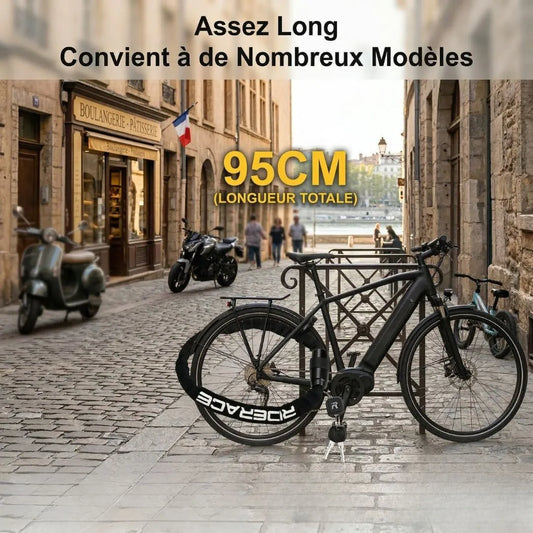 Chaîne antivol vélo – sécurité renforcée 95 cm