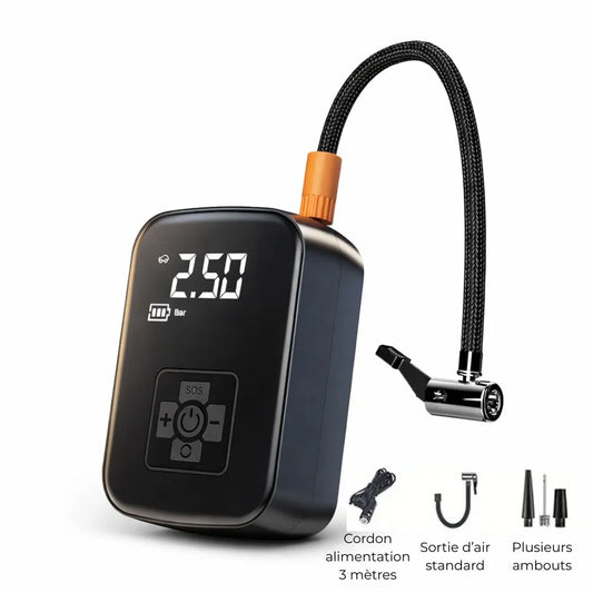 Pompe électrique vélo – mini compresseur portable 150 PSI